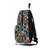 Wasserdichter klassischer Rucksack – Electric Jungle