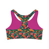 Nahtloser Sport-BH – Tropical Bloom