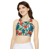 Padded Sports Bra - Tropical Romance