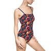 Ladies One-Piece Swimsuit / Leotard - Opulent Plumes