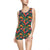 Ladies Vintage One-Piece Swimsuit - Tropical Bloom