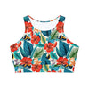 Padded Sports Bra - Tropical Romance