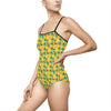 Ladies One-Piece Swimsuit / Leotard - Tropical Picnic