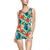 Ladies Vintage One-Piece Swimsuit - Tropical Romance