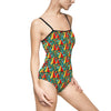 Ladies One-Piece Swimsuit / Leotard - Lush Seas