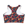 Padded Sports Bra - Opulent Plumes