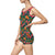 Vintage-Einteiler-Badeanzug für Damen – Tropical Bloom