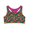 Nahtloser Sport-BH – Tropical Bloom