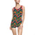 Ladies Vintage One-Piece Swimsuit - Tropical Bloom