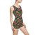 Vintage-Einteiler-Badeanzug für Damen – Tropical Bloom