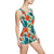 Vintage-Einteiler-Badeanzug für Damen – Tropical Romance