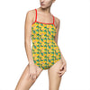 Ladies One-Piece Swimsuit / Leotard - Tropical Picnic