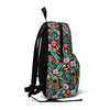 Wasserdichter klassischer Rucksack – Electric Jungle