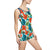 Ladies Vintage One-Piece Swimsuit - Tropical Romance
