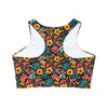 Padded Sports Bra - Pretty Petals