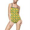 Ladies One-Piece Swimsuit / Leotard - Tropical Picnic