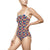 Ladies One-Piece Swimsuit / Leotard - Funky Fronds