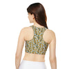 Padded Sports Bra - Floral Entanglements