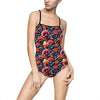 Ladies One-Piece Swimsuit / Leotard - Opulent Plumes