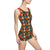 Vintage-Einteiler-Badeanzug für Damen – Cheetah's Gaze